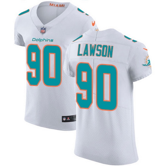 Nike Dolphins 90 Shaq Lawson White Men Stitched NFL New Elite Jersey Nike Dolphins 90 Shaq Lawson White Men Stitched NFL New Elite Jersey