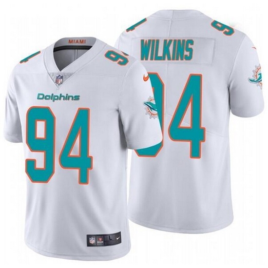 Nike Dolphins 94 Christian Wilkins White Vapor Untouchable Limited Jersey Nike Dolphins 94 Christian Wilkins White Vapor Untouchable Limited Jersey