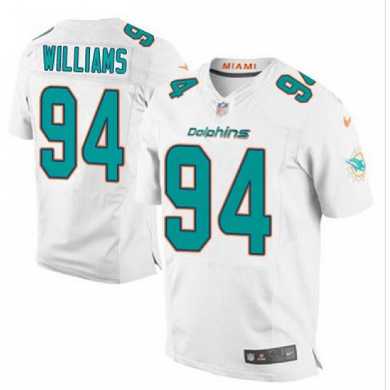 Nike Dolphins #94 Mario Williams White Mens Stitched NFL New Elite Jersey Nike Dolphins #94 Mario Williams White Mens Stitched NFL New Elite Jersey