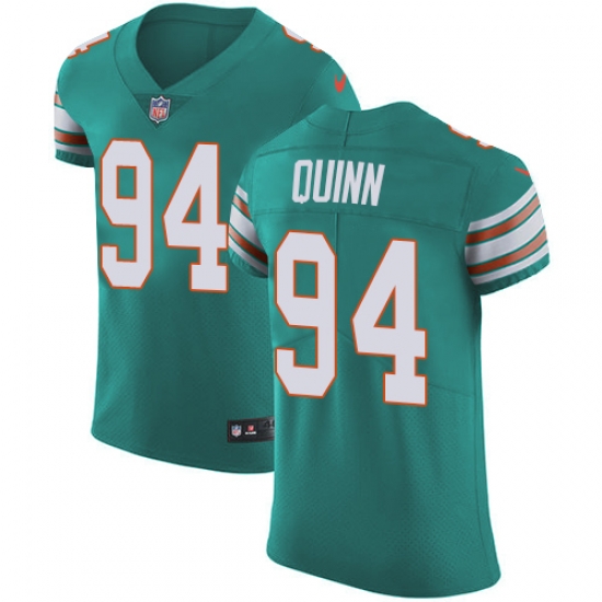 Nike Dolphins #94 Robert Quinn Aqua Green Alternate Mens Stitched NFL Vapor Untouchable Elite Jersey Nike Dolphins #94 Robert Quinn Aqua Green Alternate Mens Stitched NFL Vapor Untouchable Elite Jersey