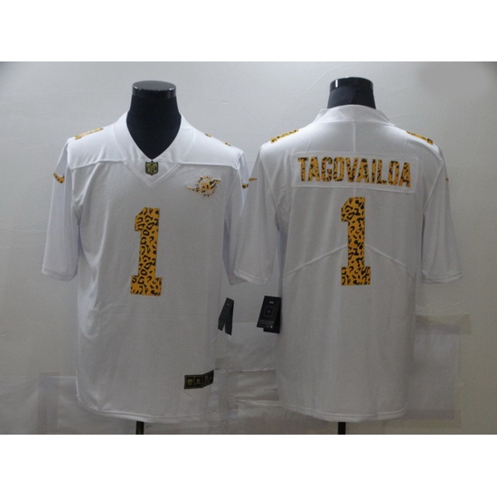 Nike Miami Dolphins 1 Tua Tagovailoa White Leopard Vapor Untouchable Limited Jersey Nike Miami Dolphins 1 Tua Tagovailoa White Leopard Vapor Untouchable Limited Jersey