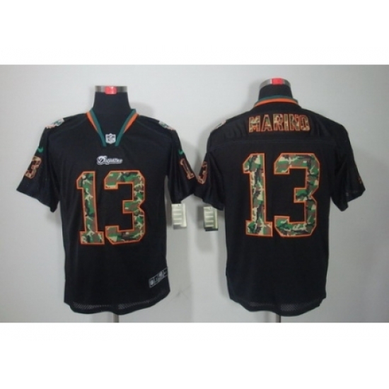 Nike Miami Dolphins 13 Dan Marino Black Elite Lights Out Camo Number NFL Jersey Nike Miami Dolphins 13 Dan Marino Black Elite Lights Out Camo Number NFL Jersey