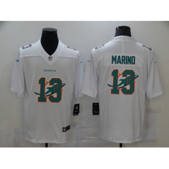 Nike Miami Dolphins 13 Dan Marino White Shadow Logo Limited Jersey Nike Miami Dolphins 13 Dan Marino White Shadow Logo Limited Jersey