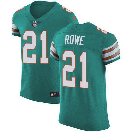 Nike Miami Dolphins 21 Eric Rowe Aqua Green Alternate Men Stitched NFL New Elite Jersey Nike Miami Dolphins 21 Eric Rowe Aqua Green Alternate Men Stitched NFL New Elite Jersey