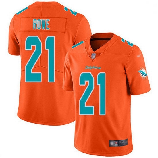 Nike Miami Dolphins 21 Eric Rowe Orange Men Stitched NFL Limited Inverted Legend Jersey Nike Miami Dolphins 21 Eric Rowe Orange Men Stitched NFL Limited Inverted Legend Jersey