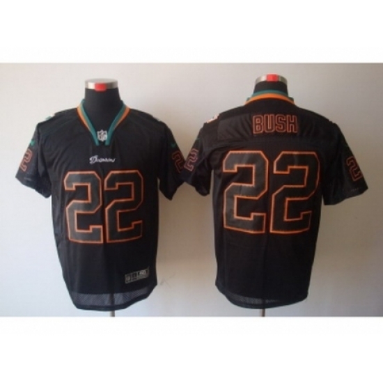 Nike Miami Dolphins 22 Reggie Bush Black Elite Lights Out NFL Jersey Nike Miami Dolphins 22 Reggie Bush Black Elite Lights Out NFL Jersey