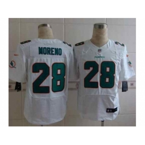 Nike Miami Dolphins 28 Knowshon Moreno White Elite NFL Jersey Nike Miami Dolphins 28 Knowshon Moreno White Elite NFL Jersey