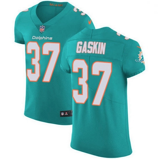 Nike Miami Dolphins 37 Myles Gaskin Aqua Green Team Color Men Stitched NFL Vapor Untouchable Elite Jersey Nike Miami Dolphins 37 Myles Gaskin Aqua Green Team Color Men Stitched NFL Vapor Untouchable Elite Jersey