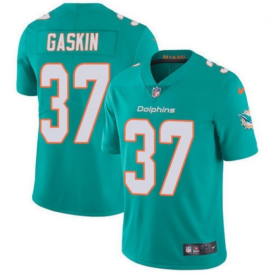 Nike Miami Dolphins 37 Myles Gaskin Aqua Green Team Color Men Stitched NFL Vapor Untouchable Limited Jersey Nike Miami Dolphins 37 Myles Gaskin Aqua Green Team Color Men Stitched NFL Vapor Untouchable Limited Jersey