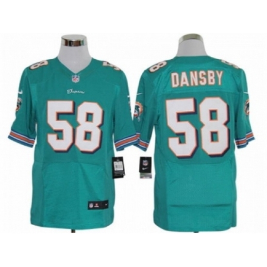 Nike Miami Dolphins 58 Karlos Dansby green Elite NFL Jersey Nike Miami Dolphins 58 Karlos Dansby green Elite NFL Jersey