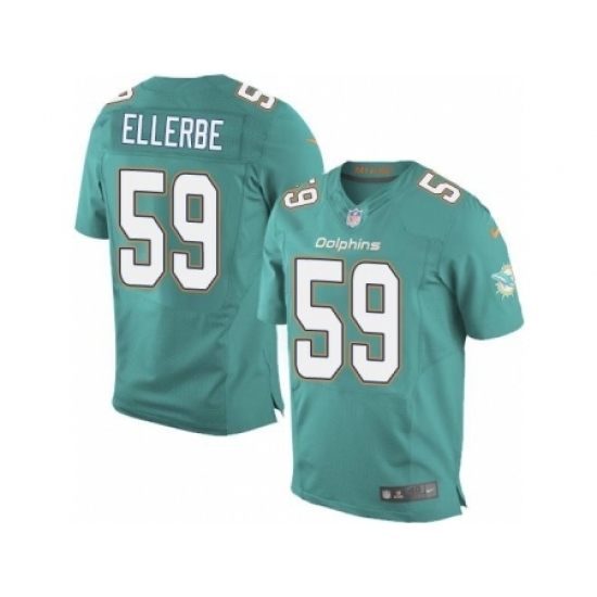 Nike Miami Dolphins 59 Dannell Ellerbe Elite Green Team NFL Jersey Nike Miami Dolphins 59 Dannell Ellerbe Elite Green Team NFL Jersey