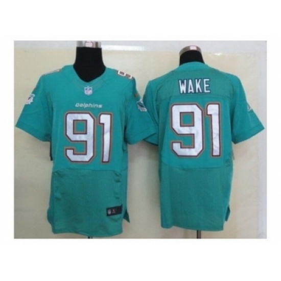 Nike Miami Dolphins 91 Cameron Wake Green Elite NFL Jersey Nike Miami Dolphins 91 Cameron Wake Green Elite NFL Jersey