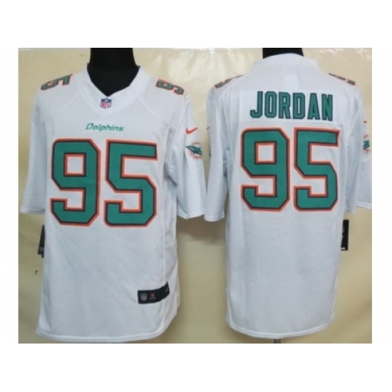 Nike Miami Dolphins 95 Dion Jordan White Limited NFL Jersey Nike Miami Dolphins 95 Dion Jordan White Limited NFL Jersey