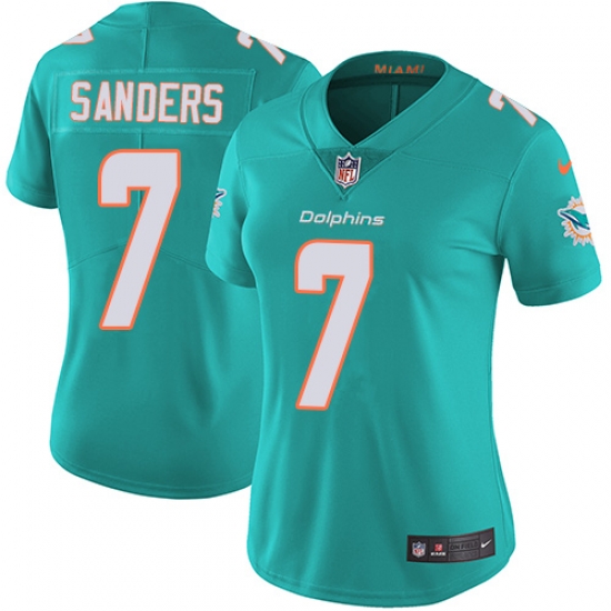 7 Elite Jason Sanders Aqua Green Nike NFL Home Womens Jersey Miami Dolphins Vapor Untouchable 7 Elite Jason Sanders Aqua Green Nike NFL Home Womens Jersey Miami Dolphins Vapor Untouchable
