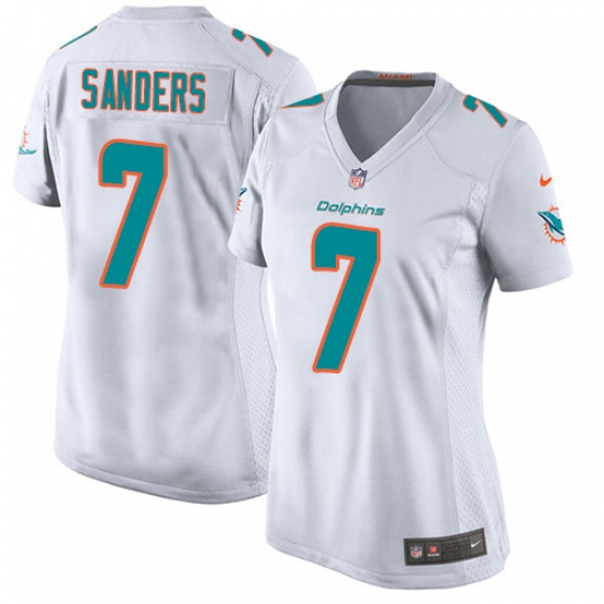 7 Game Jason Sanders White Nike NFL Road Womens Jersey Miami Dolphins 7 Game Jason Sanders White Nike NFL Road Womens Jersey Miami Dolphins