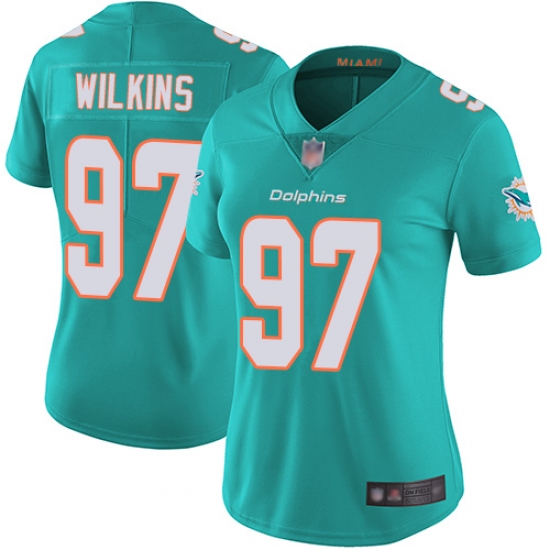 Dolphins 97 Christian Wilkins Aqua Green Team Color Women Stitched Football Vapor Untouchable Limited Jersey Dolphins 97 Christian Wilkins Aqua Green Team Color Women Stitched Football Vapor Untouchable Limited Jersey