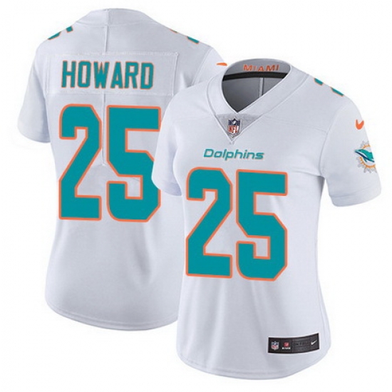 Nike Dolphins 25 Xavien Howard White Womens Stitched NFL Vapor Untouchable Limited Jersey Nike Dolphins 25 Xavien Howard White Womens Stitched NFL Vapor Untouchable Limited Jersey