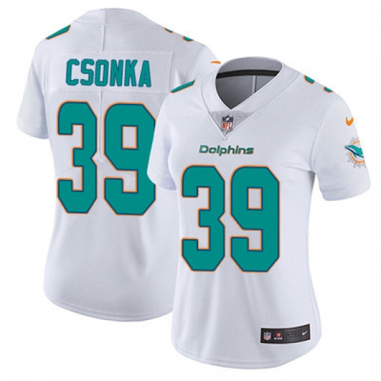Nike Dolphins #39 Larry Csonka White Womens Stitched NFL Vapor Untouchable Limited Jersey Nike Dolphins #39 Larry Csonka White Womens Stitched NFL Vapor Untouchable Limited Jersey