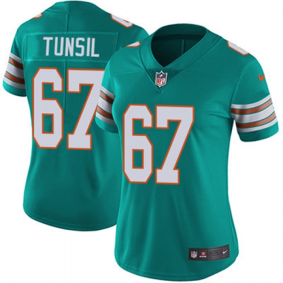 Nike Dolphins #67 Laremy Tunsil Aqua Green Alternate Womens Stitched NFL Vapor Untouchable Limited Jersey Nike Dolphins #67 Laremy Tunsil Aqua Green Alternate Womens Stitched NFL Vapor Untouchable Limited Jersey