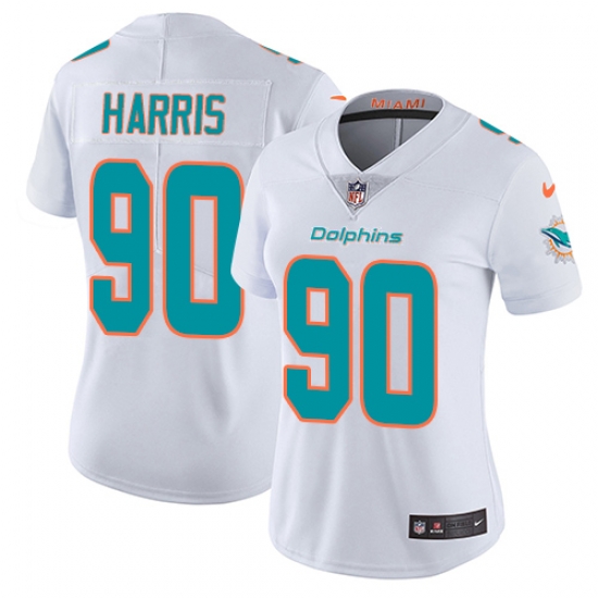 Nike Dolphins #90 Charles Harris White Womens Stitched NFL Vapor Untouchable Limited Jersey Nike Dolphins #90 Charles Harris White Womens Stitched NFL Vapor Untouchable Limited Jersey