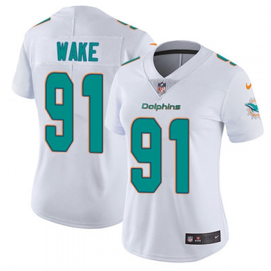 Nike Dolphins #91 Cameron Wake White Womens Stitched NFL Vapor Untouchable Limited Jersey Nike Dolphins #91 Cameron Wake White Womens Stitched NFL Vapor Untouchable Limited Jersey