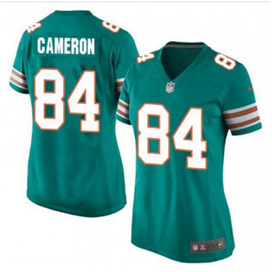 Women New Miami Dolphins #84 Jordan Cameron Aqua Green Alternate Stitched NFL Elite Jersey Women New Miami Dolphins #84 Jordan Cameron Aqua Green Alternate Stitched NFL Elite Jersey