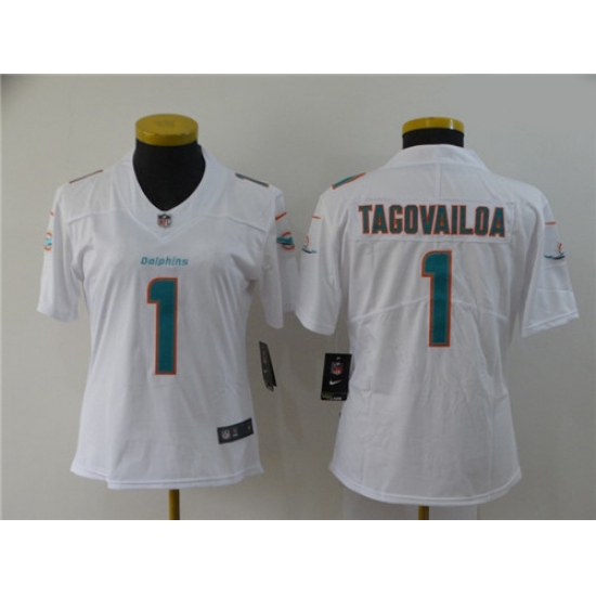 Women Nike Dolphins 1 Tua Tagovailoa White Women 2020 NFL Draft First Round Pick Vapor Untouchable Limited Jersey Women Nike Dolphins 1 Tua Tagovailoa White Women 2020 NFL Draft First Round Pick Vapor Untouchable Limited Jersey
