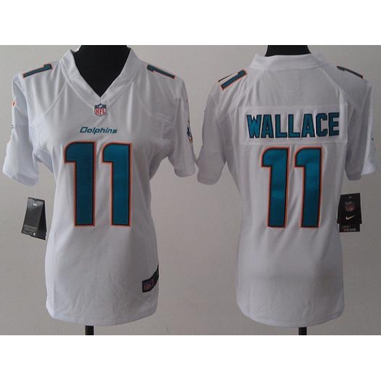 Women Nike Miami Dolphins 11 Mike Wallace White NFL Jerseys 2013 New Style Women Nike Miami Dolphins 11 Mike Wallace White NFL Jerseys 2013 New Style