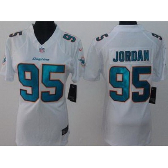 Women Nike Miami Dolphins 95 Dion Jordan White Limited NFL Jerseys New Style Women Nike Miami Dolphins 95 Dion Jordan White Limited NFL Jerseys New Style