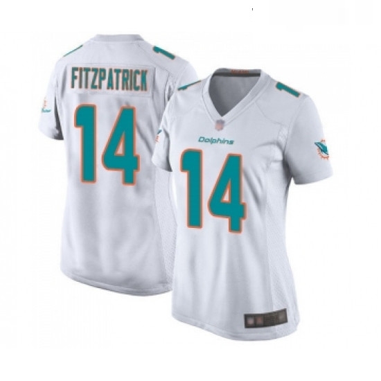 Womens Miami Dolphins 14 Ryan Fitzpatrick Game White Football Jersey Womens Miami Dolphins 14 Ryan Fitzpatrick Game White Football Jersey