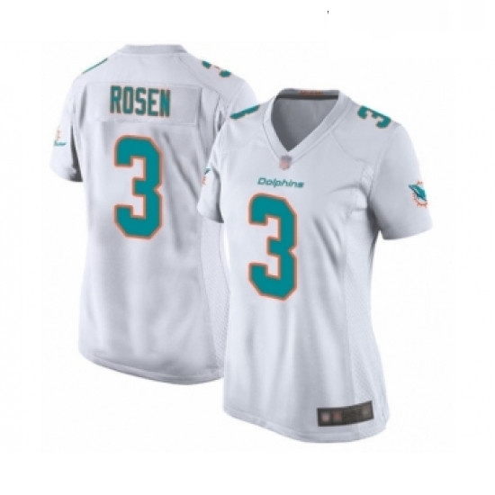 Womens Miami Dolphins 3 Josh Rosen Game White Football Jersey Womens Miami Dolphins 3 Josh Rosen Game White Football Jersey