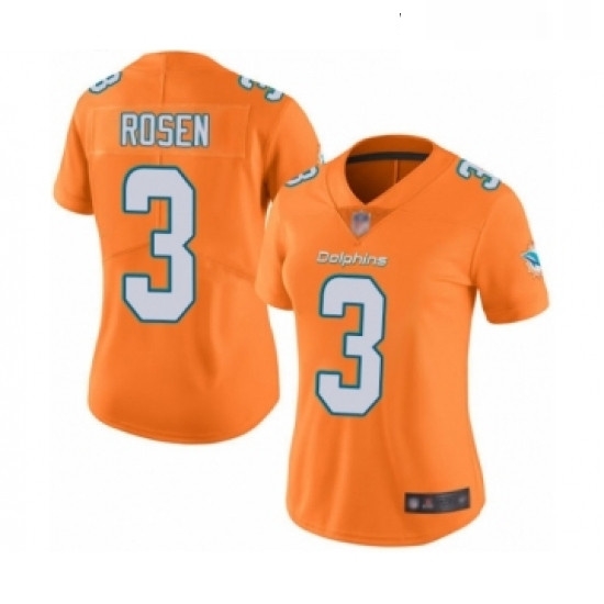 Womens Miami Dolphins 3 Josh Rosen Limited Orange Rush Vapor Untouchable Football Jersey Womens Miami Dolphins 3 Josh Rosen Limited Orange Rush Vapor Untouchable Football Jersey