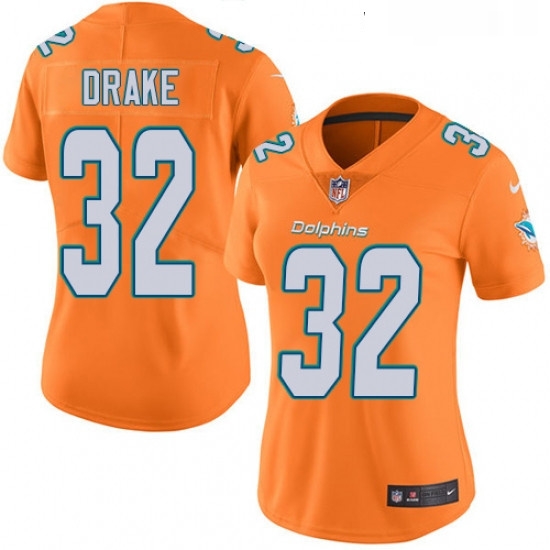 Womens Nike Miami Dolphins 32 Kenyan Drake Limited Orange Rush Vapor Untouchable NFL Jersey Womens Nike Miami Dolphins 32 Kenyan Drake Limited Orange Rush Vapor Untouchable NFL Jersey