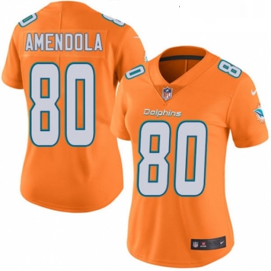 Womens Nike Miami Dolphins 80 Danny Amendola Limited Orange Rush Vapor Untouchable NFL Jersey Womens Nike Miami Dolphins 80 Danny Amendola Limited Orange Rush Vapor Untouchable NFL Jersey