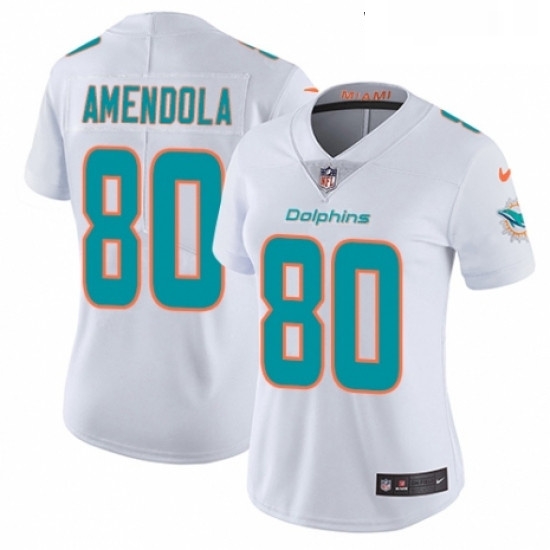 Womens Nike Miami Dolphins 80 Danny Amendola White Vapor Untouchable Elite Player NFL Jersey Womens Nike Miami Dolphins 80 Danny Amendola White Vapor Untouchable Elite Player NFL Jersey