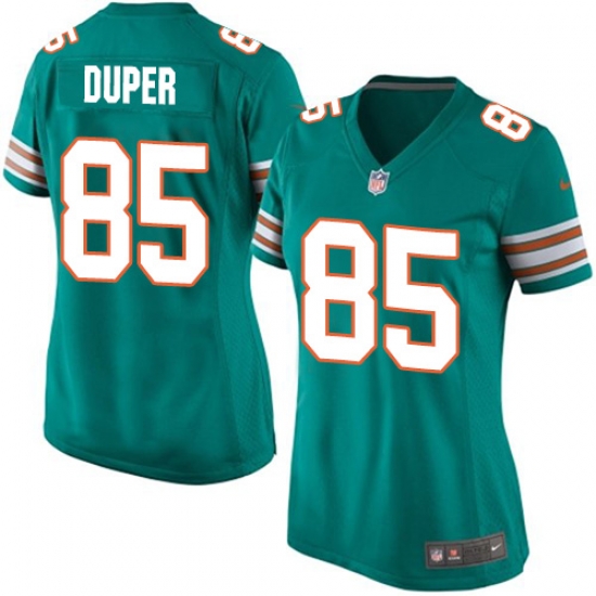 Womens Nike Miami Dolphins #85 Mark Duper Aqua Green Alternate NFL Jersey Womens Nike Miami Dolphins #85 Mark Duper Aqua Green Alternate NFL Jersey