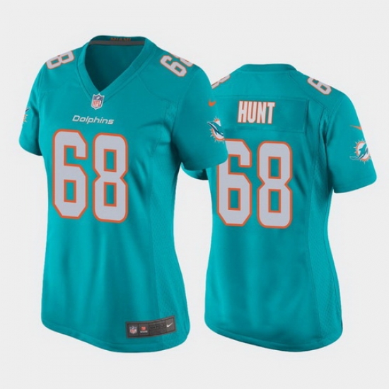 women robert hunt miami dolphins aqua game jersey women robert hunt miami dolphins aqua game jersey