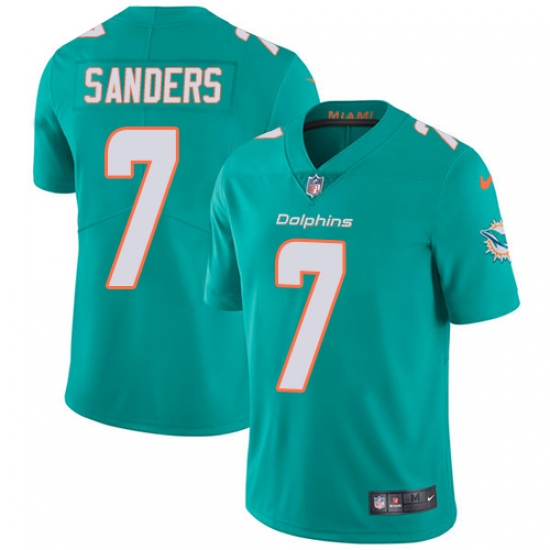 7 Elite Jason Sanders Aqua Green Nike NFL Home Youth Jersey Miami Dolphins Vapor Untouchable 7 Elite Jason Sanders Aqua Green Nike NFL Home Youth Jersey Miami Dolphins Vapor Untouchable