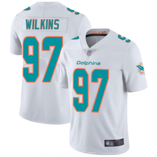 Dolphins 97 Christian Wilkins White Youth Stitched Football Vapor Untouchable Limited Jersey Dolphins 97 Christian Wilkins White Youth Stitched Football Vapor Untouchable Limited Jersey