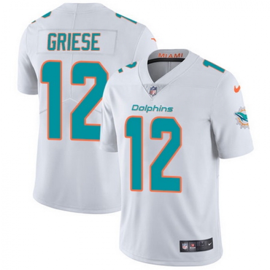 Nike Dolphins #12 Bob Griese White Youth Stitched NFL Vapor Untouchable Limited Jersey Nike Dolphins #12 Bob Griese White Youth Stitched NFL Vapor Untouchable Limited Jersey