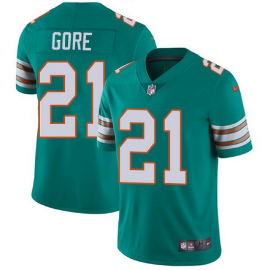 Nike Dolphins #21 Frank Gore Aqua Green Alternate Youth Stitched NFL Vapor Untouchable Limited Jersey Nike Dolphins #21 Frank Gore Aqua Green Alternate Youth Stitched NFL Vapor Untouchable Limited Jersey