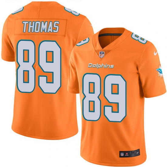 Nike Dolphins #89 Julius Thomas Orange Youth Stitched NFL Limited Rush Jersey Nike Dolphins #89 Julius Thomas Orange Youth Stitched NFL Limited Rush Jersey