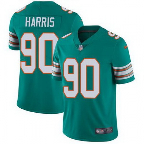 Nike Dolphins #90 Charles Harris Aqua Green Alternate Youth Stitched NFL Vapor Untouchable Limited Jersey Nike Dolphins #90 Charles Harris Aqua Green Alternate Youth Stitched NFL Vapor Untouchable Limited Jersey