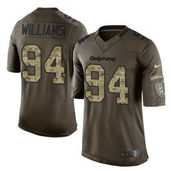 Nike Dolphins #94 Mario Williams Green Youth Stitched NFL Limited Salute to Service Jersey Nike Dolphins #94 Mario Williams Green Youth Stitched NFL Limited Salute to Service Jersey