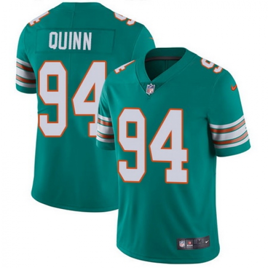 Nike Dolphins #94 Robert Quinn Aqua Green Alternate Youth Stitched NFL Vapor Untouchable Limited Jersey Nike Dolphins #94 Robert Quinn Aqua Green Alternate Youth Stitched NFL Vapor Untouchable Limited Jersey