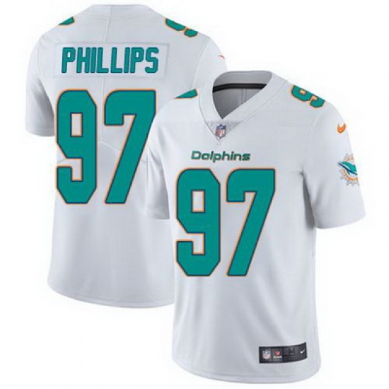 Nike Dolphins #97 Jordan Phillips White Youth Stitched NFL Vapor Untouchable Limited Jersey Nike Dolphins #97 Jordan Phillips White Youth Stitched NFL Vapor Untouchable Limited Jersey