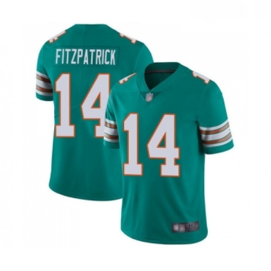 Youth Miami Dolphins 14 Ryan Fitzpatrick Aqua Green Alternate Vapor Untouchable Limited Player Football Jersey Youth Miami Dolphins 14 Ryan Fitzpatrick Aqua Green Alternate Vapor Untouchable Limited Player Football Jersey