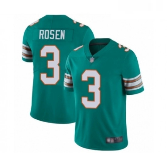 Youth Miami Dolphins 3 Josh Rosen Aqua Green Alternate Vapor Untouchable Limited Player Football Jersey Youth Miami Dolphins 3 Josh Rosen Aqua Green Alternate Vapor Untouchable Limited Player Football Jersey