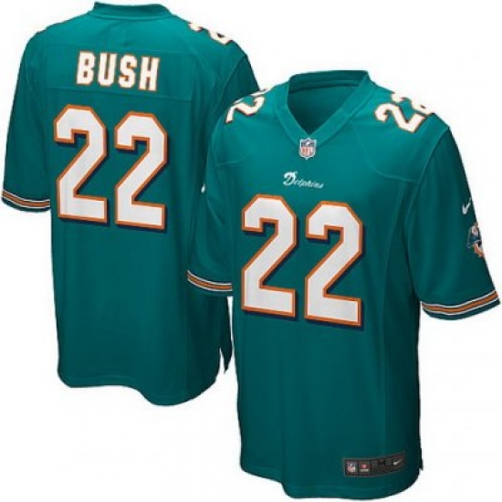 Youth NIke Miami Dolphins 22# Reggie Bush Game Green Color Jersey Youth NIke Miami Dolphins 22# Reggie Bush Game Green Color Jersey