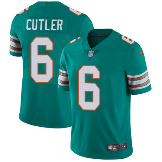 Youth Nike Dolphins #6 Jay Cutler Aqua Green Alternate Stitched NFL Vapor Untouchable Limited Jersey Youth Nike Dolphins #6 Jay Cutler Aqua Green Alternate Stitched NFL Vapor Untouchable Limited Jersey